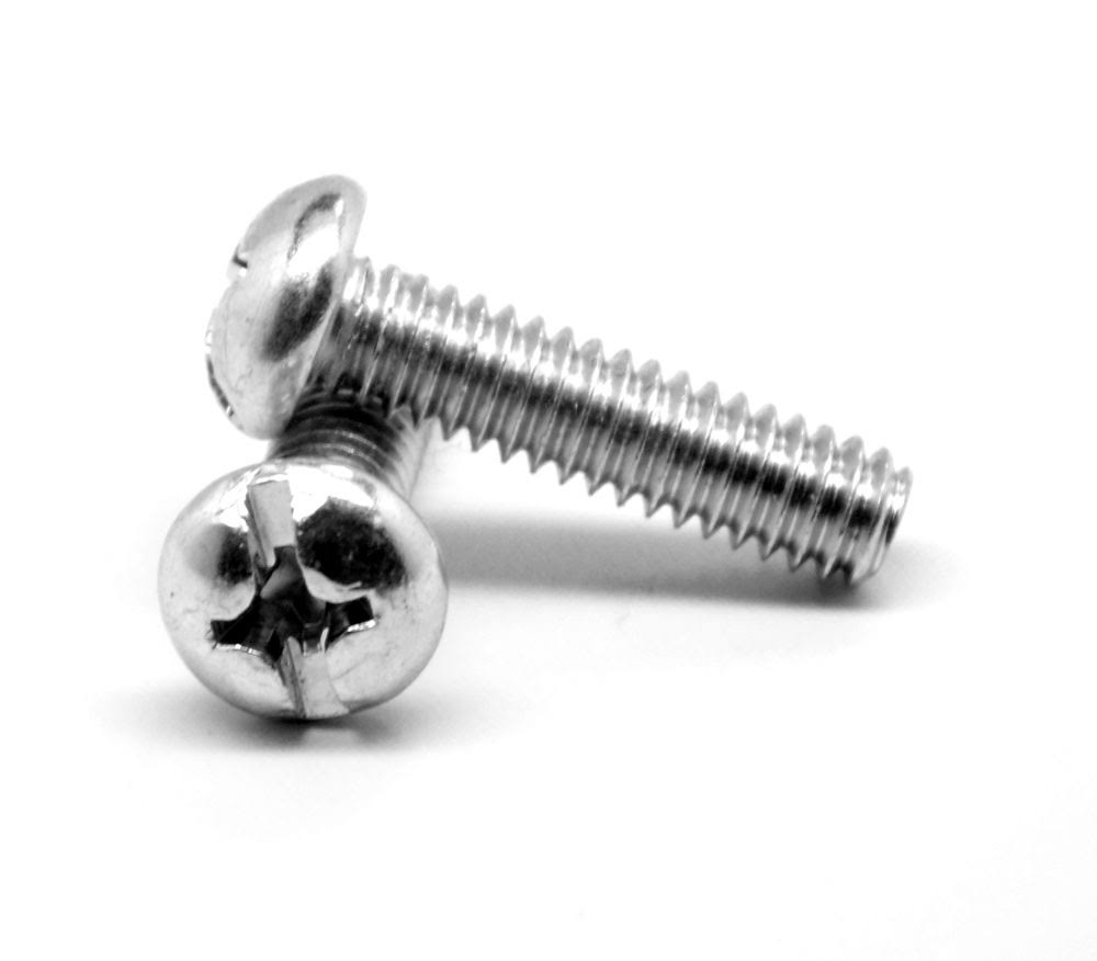#10-24 x 3/8 Coarse Thread Machine Screw Pan Head Zinc Plated N6950