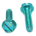 #8-32 x 1/4 Coarse Thread Slotted Hex Washer Head Screw T172